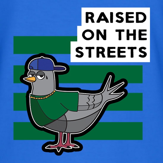 Raised On The Streets t shirt
